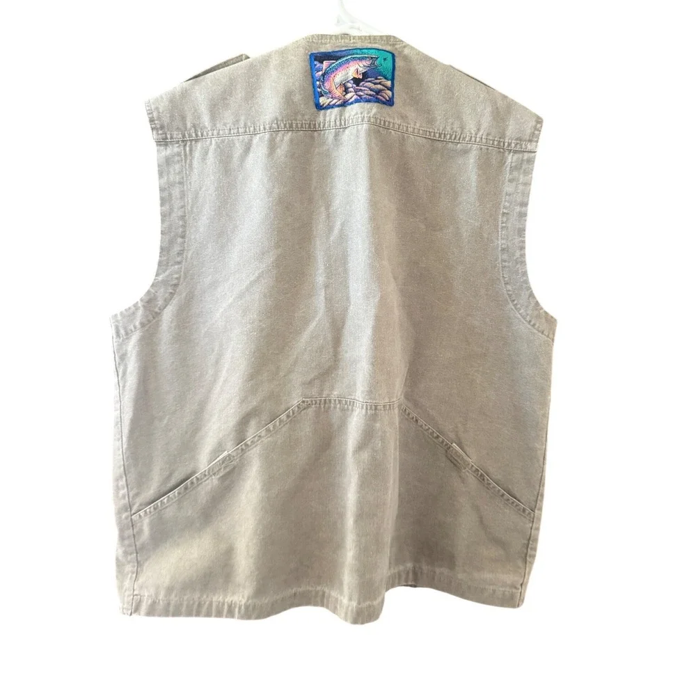 Thomas Cook Australian Adventure Men L Khaki Cotton Utility Fishing Vest Outdoor